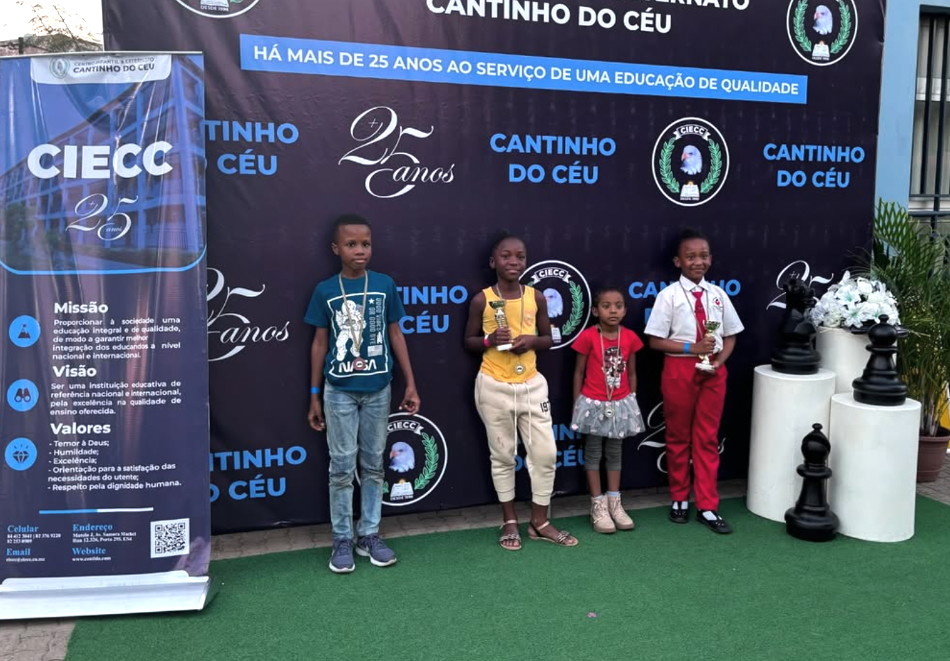 Torneio Interescolar de Xadrez no CIECC